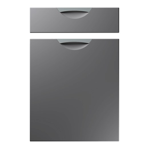 Scoop Kitchen Replacement Door in Super Matt Onyx Grey