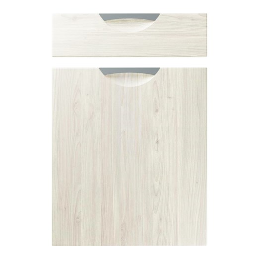 Scoop Kitchen Replacement Door in White Nordic Wood