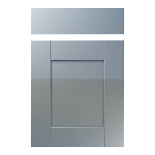 Shaker Kitchen Replacement Door in High Gloss Denim