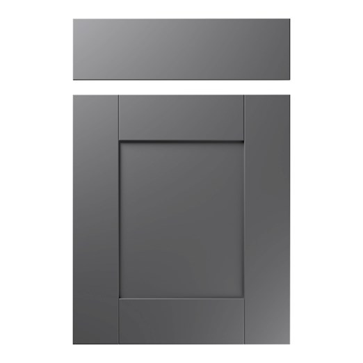 Shaker Kitchen Replacement Door in Super Matt Onyx Grey