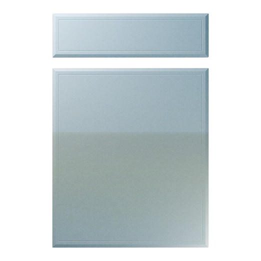 Turin Kitchen Replacement Door in High Gloss Blue Sparkle