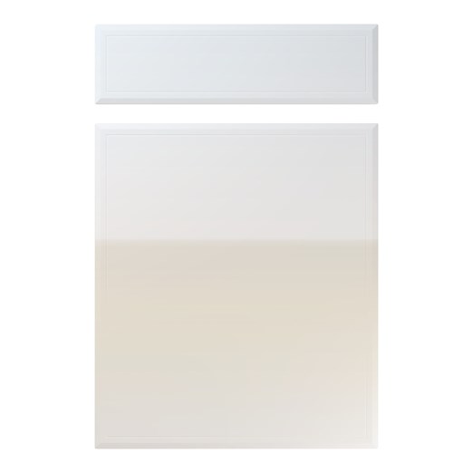 Turin Kitchen Replacement Door in High Gloss Grey