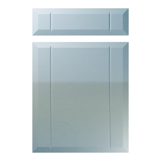 Twinline Kitchen Replacement Door in High Gloss Blue Sparkle