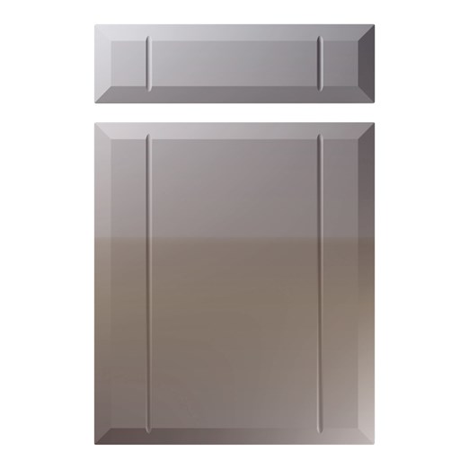 Twinline Kitchen Replacement Door in High Gloss Dust Grey