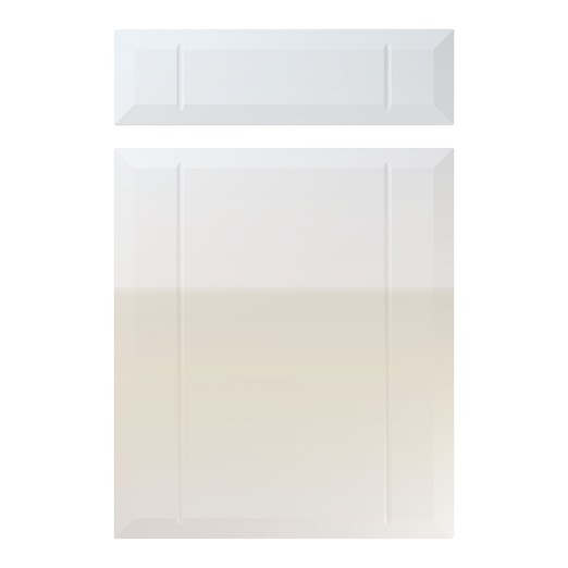 Twinline Kitchen Replacement Door in High Gloss Grey