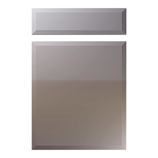 Verona Kitchen Replacement Door in High Gloss Dust Grey