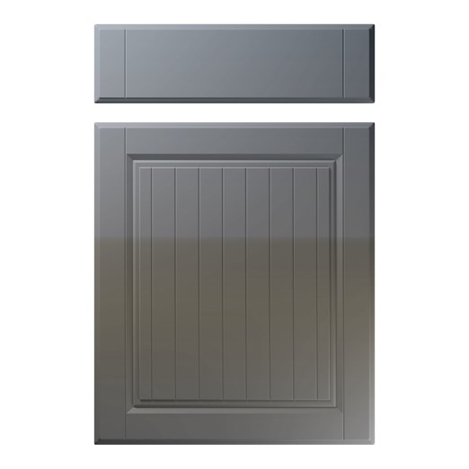 Willingdale Kitchen Replacement Door in High Gloss Onyx Grey