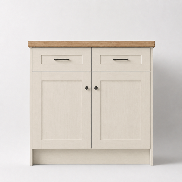 Painted Oak Cashmere Skinny Shaker Replacement Kitchen Door