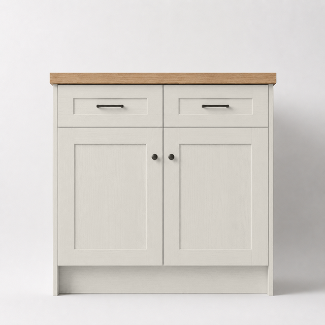 Painted Oak Light Grey Skinny Shaker Replacement Kitchen Door