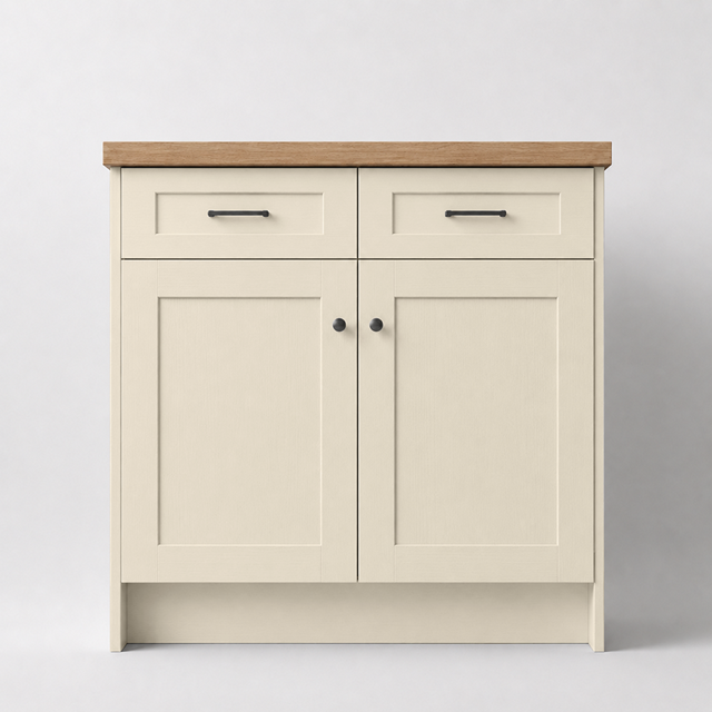 Painted Oak Mussel Skinny Shaker Replacement Kitchen Door