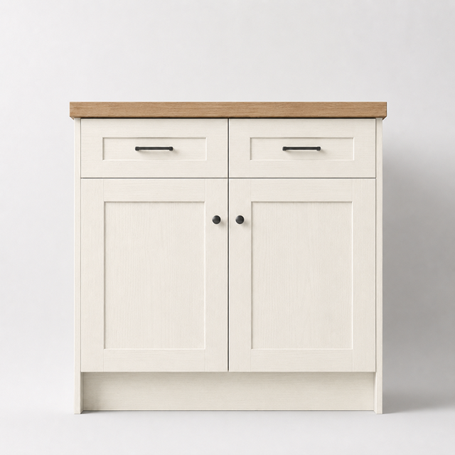 Painted Oak Porcelain Skinny Shaker Replacement Kitchen Door
