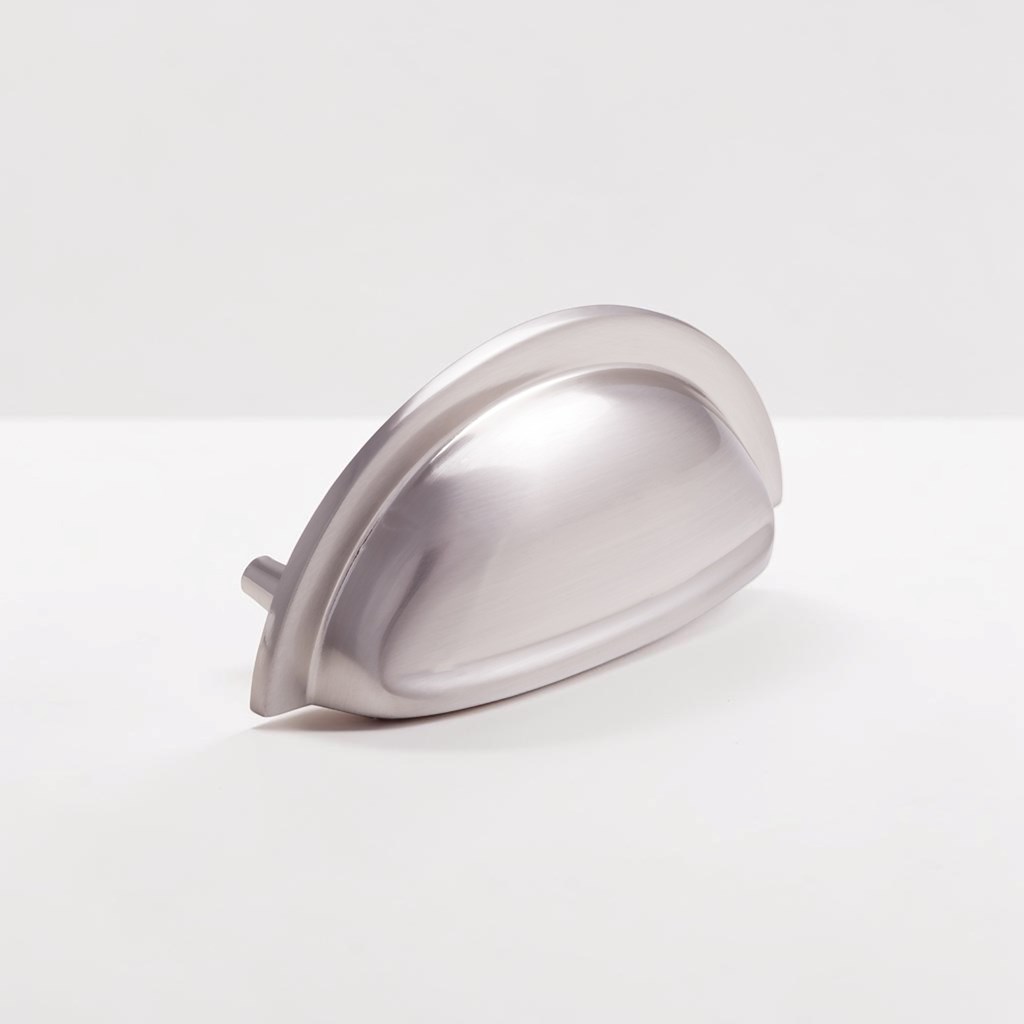Henrietta Cup Brushed Nickel Traditional Handle | Traditional Handles