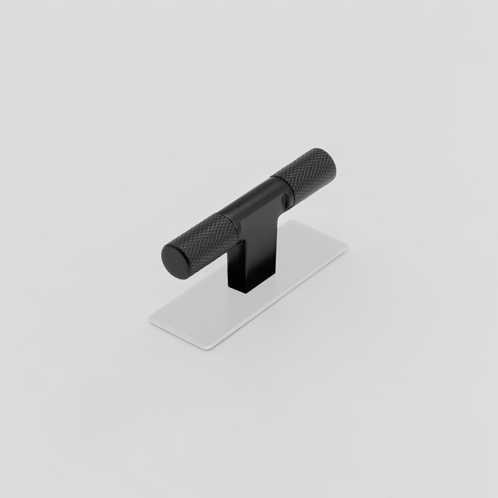 Venice T Bar Matt Black Designer Handle | Designer Handles