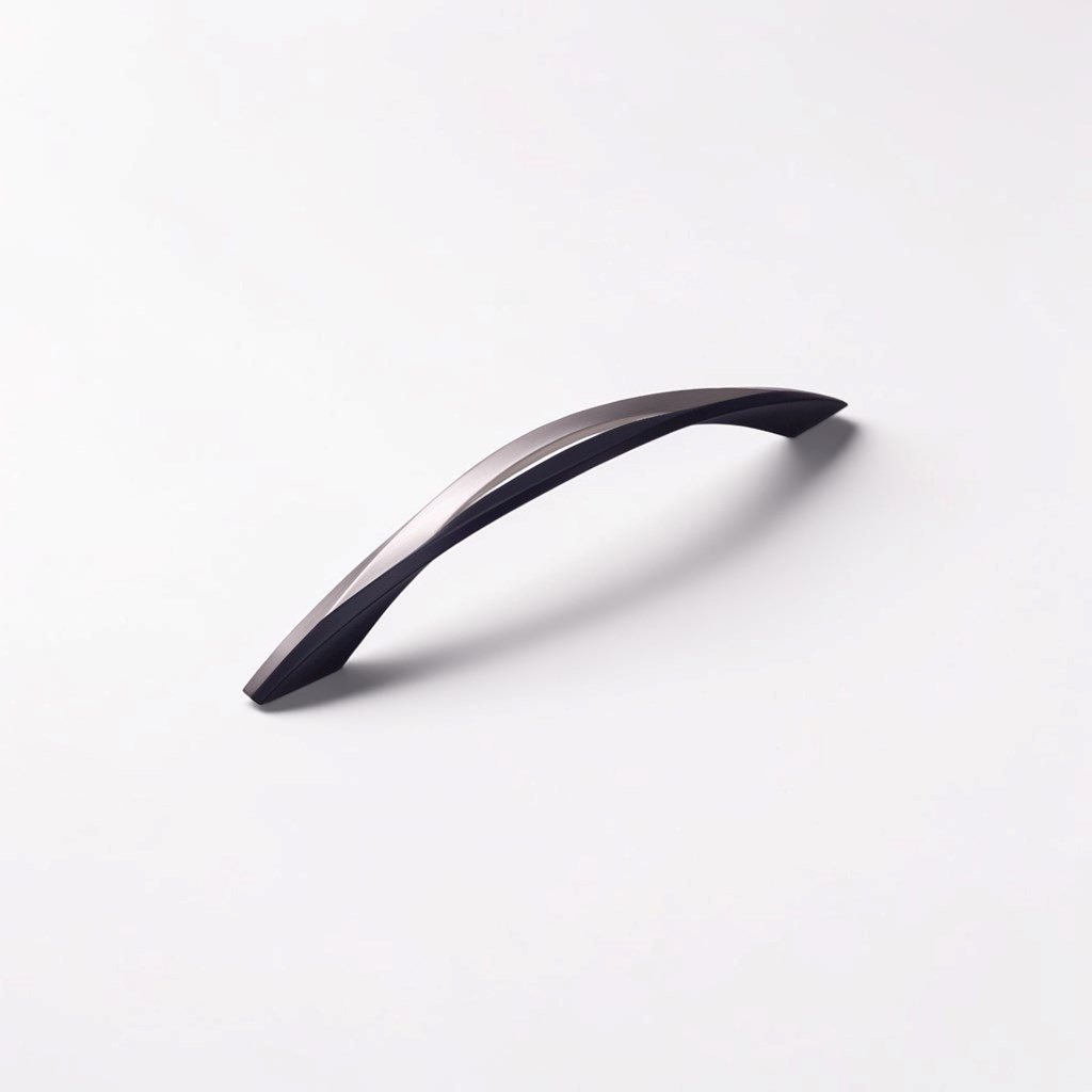 Ojo Brushed Nickel / Black Contemporary Handle | Contemporary Handles