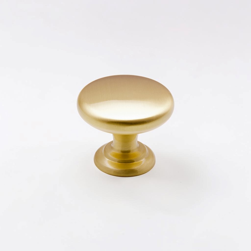 Monmouth Brushed Brass Traditional Knob | Traditional Knobs Monmouth Brushed Brass Traditional Knob | Traditional Knobs