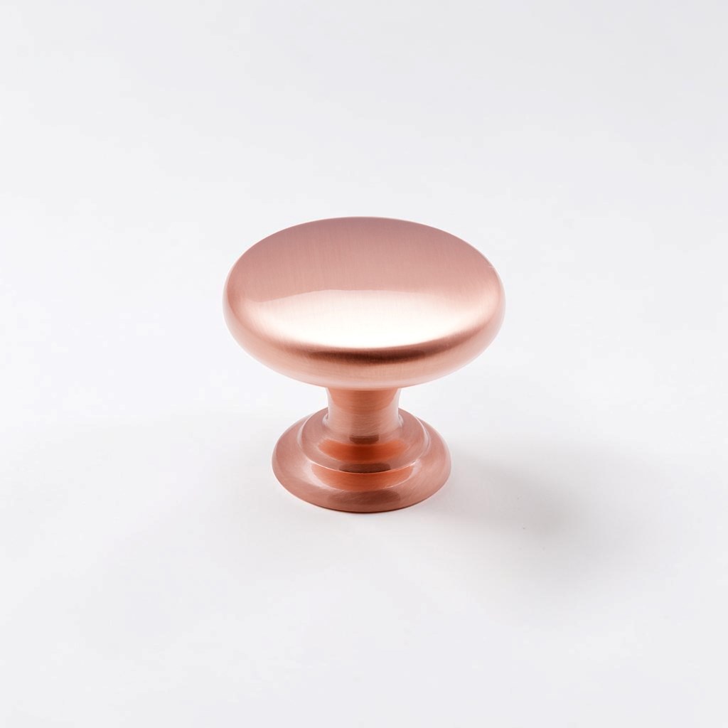 Monmouth Brushed Copper Traditional Knob | Traditional Knobs