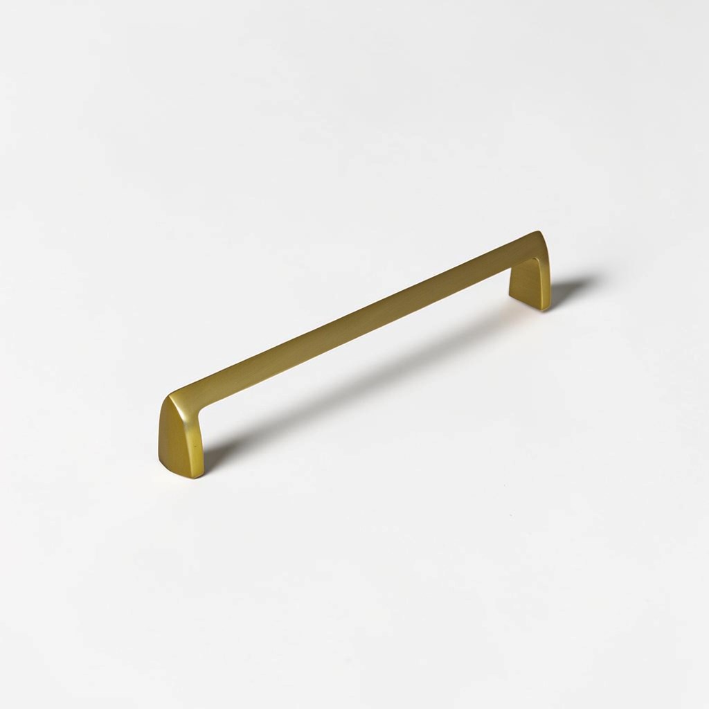 Weybridge Brushed Satin Brass Contemporary Handle | Contemporary Handles