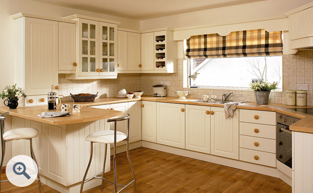 Plain Ivory kitchen picture