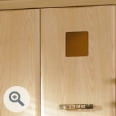 Single Square Porthole Kitchen Door Frame