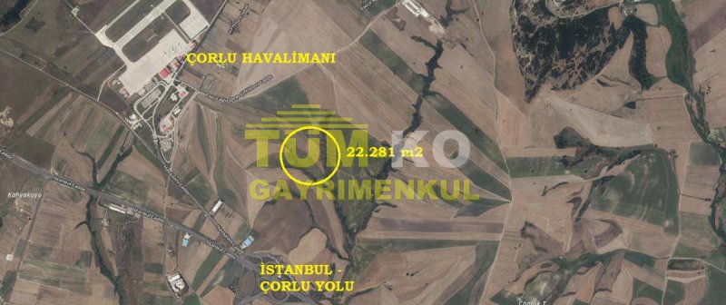Tekirdağ Çorlu Seymen de Havaalanına Yakın Fırsat Arazi.