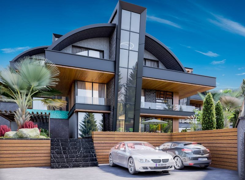 Turkishmann Villa. Kargicak, Alanya'da villa. 6+1/450m2 