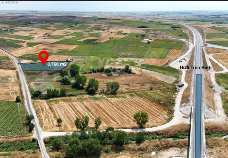 LÜLEBÜRGAZ DE SATILIK TARLA M2 BİRİM FİYATTI 451 TL 