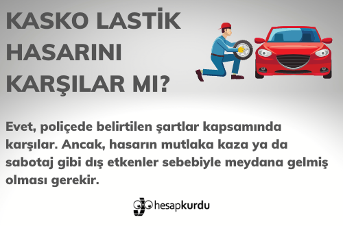 Kasko Lastik Hasarını Karşılar mı?