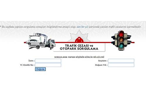 Emniyet Genel Müdürlüğü Trafik Ceza Sorgulama
