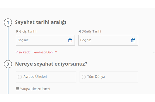 Online Yurt Dışı Seyahat Sigortası