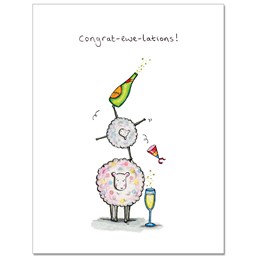 Congrat-ewe-lations Greeting Card