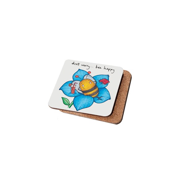 Dont Worry... Bee Happy Coaster