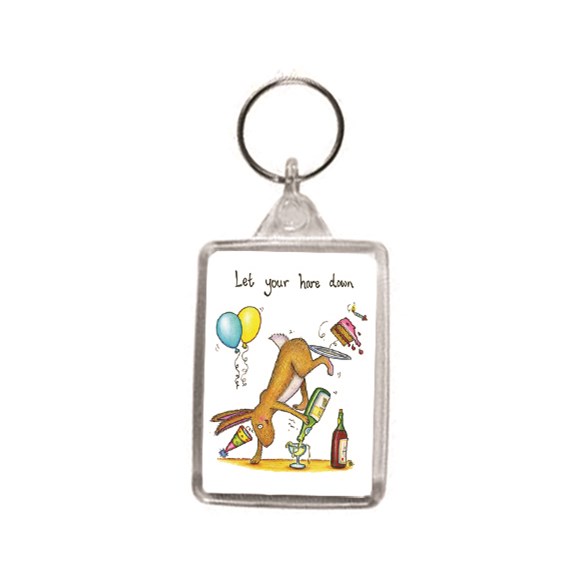 Hare Down Key Ring