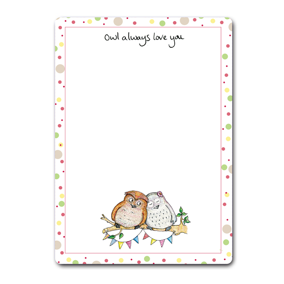 Owl Love Dry-Wipe Board