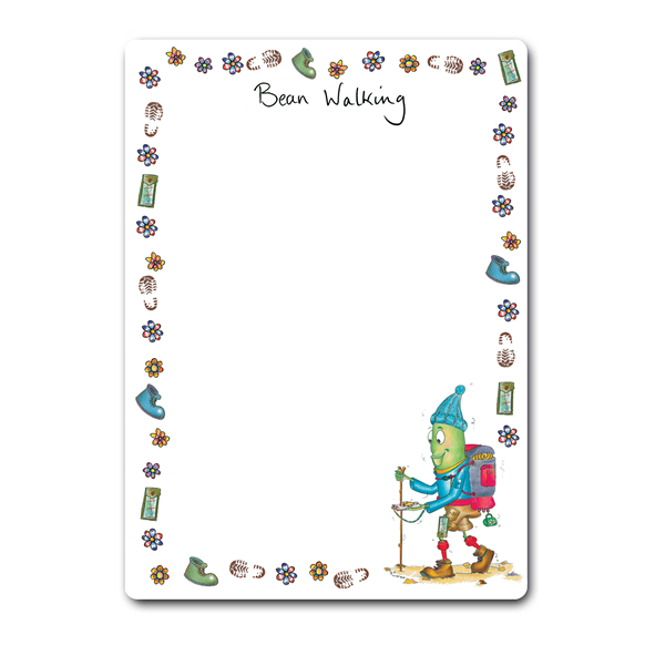 Bean Walking Dry-Wipe Board