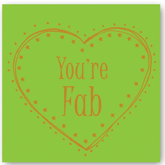 You're Fab Foiling Card