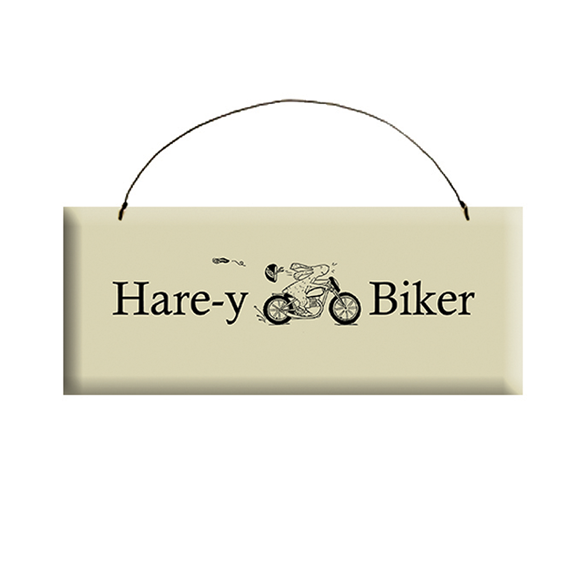 Hare-y Biker Sign