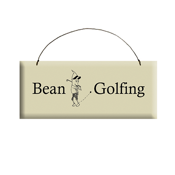 Bean Golfing Sign