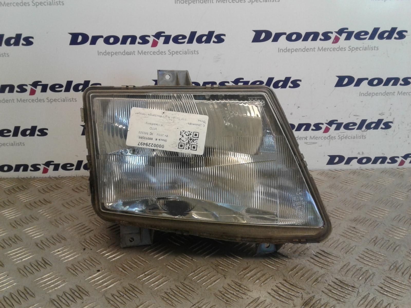 View Auto part R Headlamp Mercedes Vito 2002