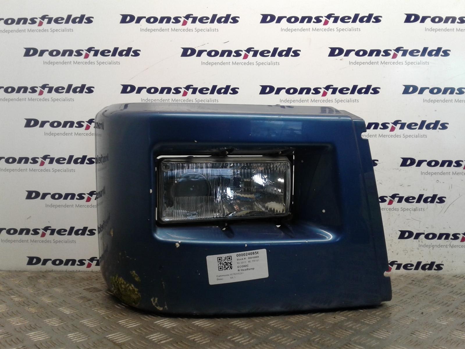 View Auto part R Headlamp Mercedes Econic 2011