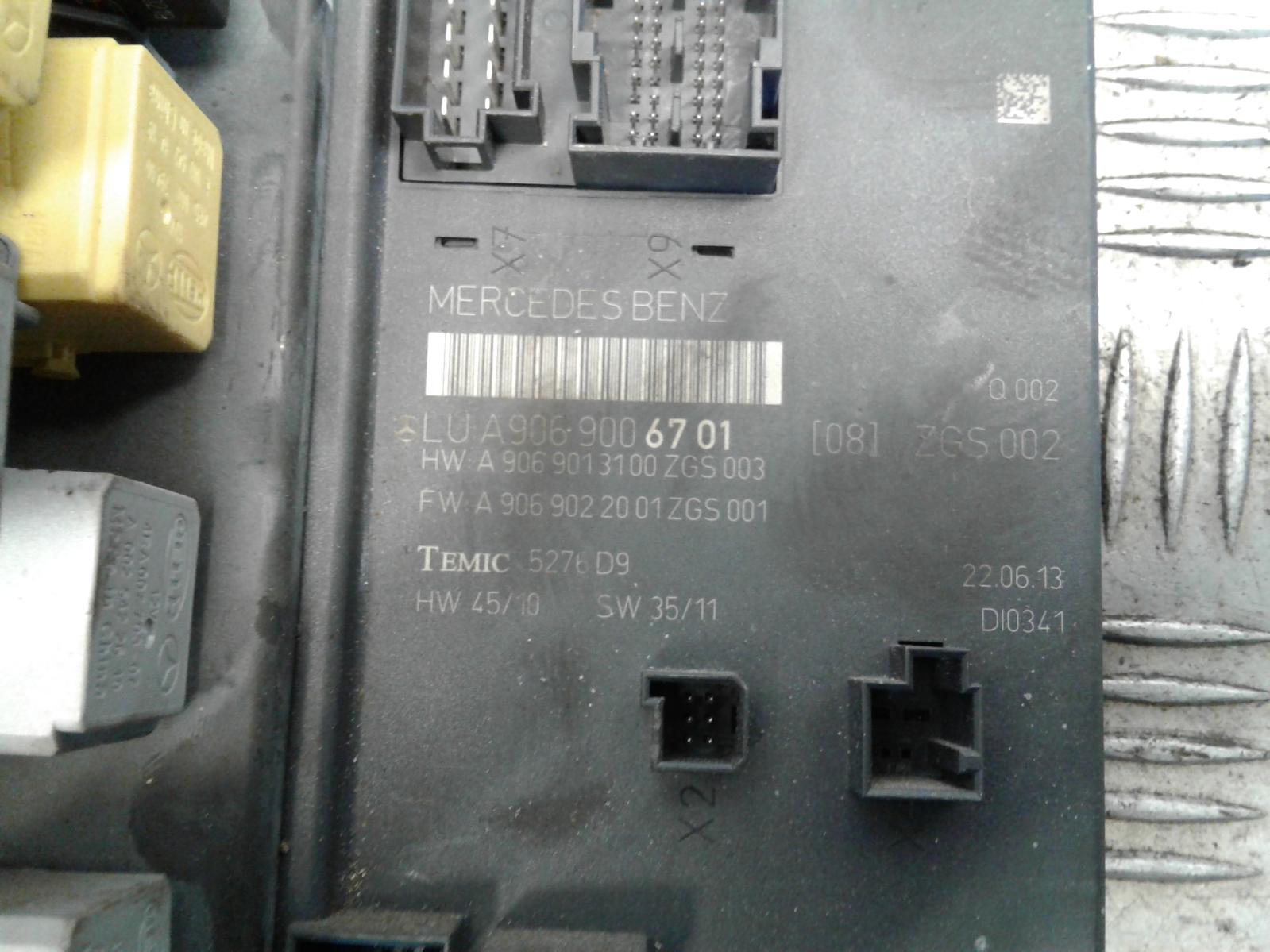 Mercedes Sprinter Fuse Box