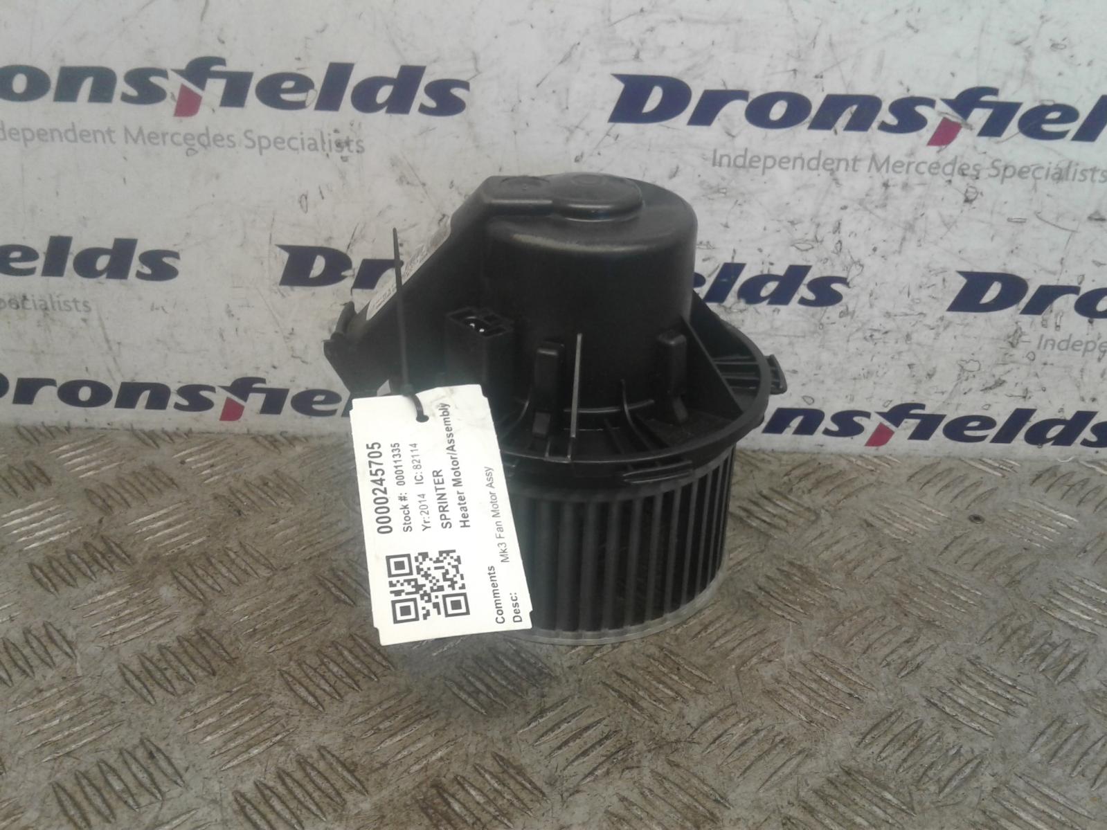 View Auto part Heater Motor/Assembly Mercedes Sprinter 2014