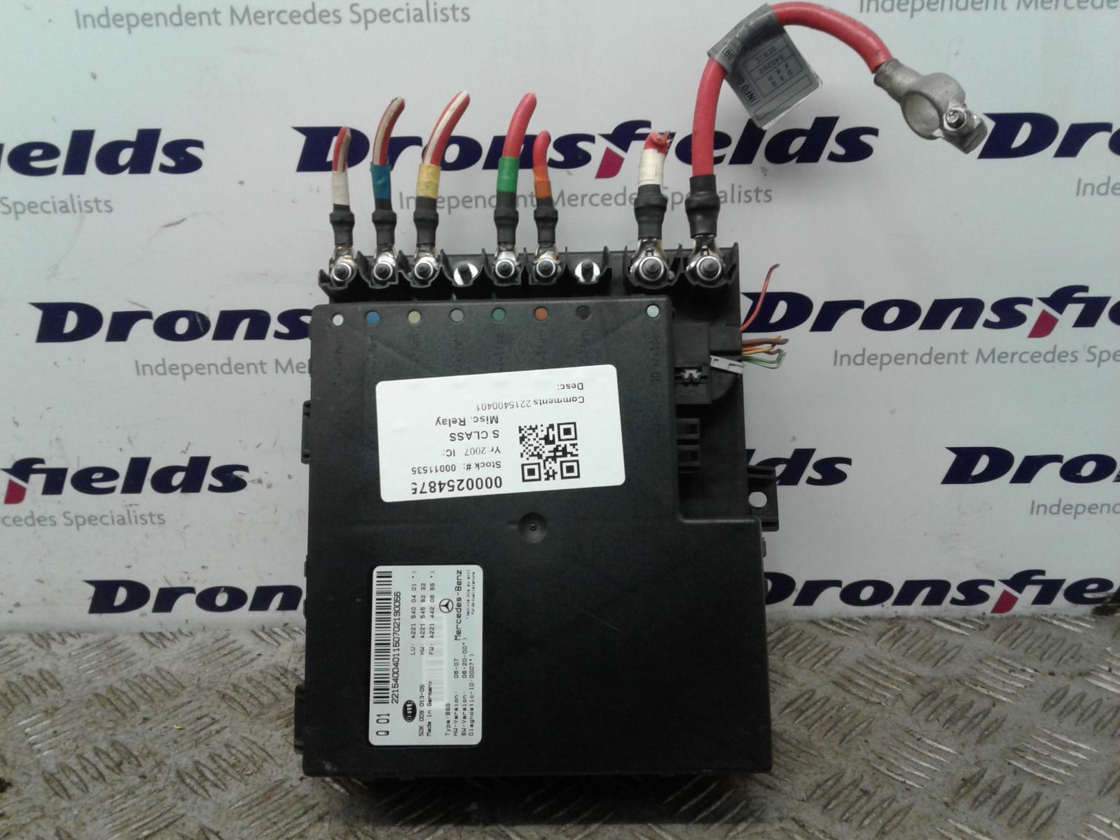 View Auto part Misc. Relay Mercedes S Class 2007