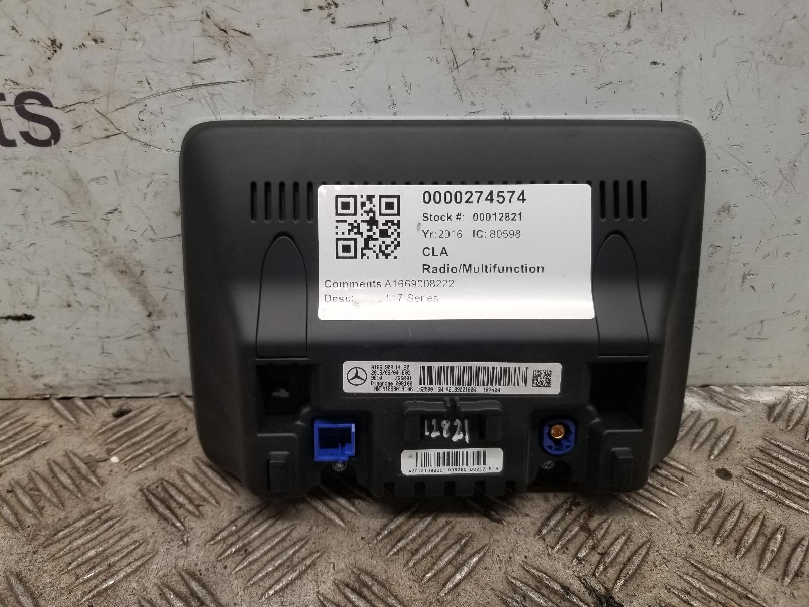 View Auto part Radio Display Mercedes Cla 2016