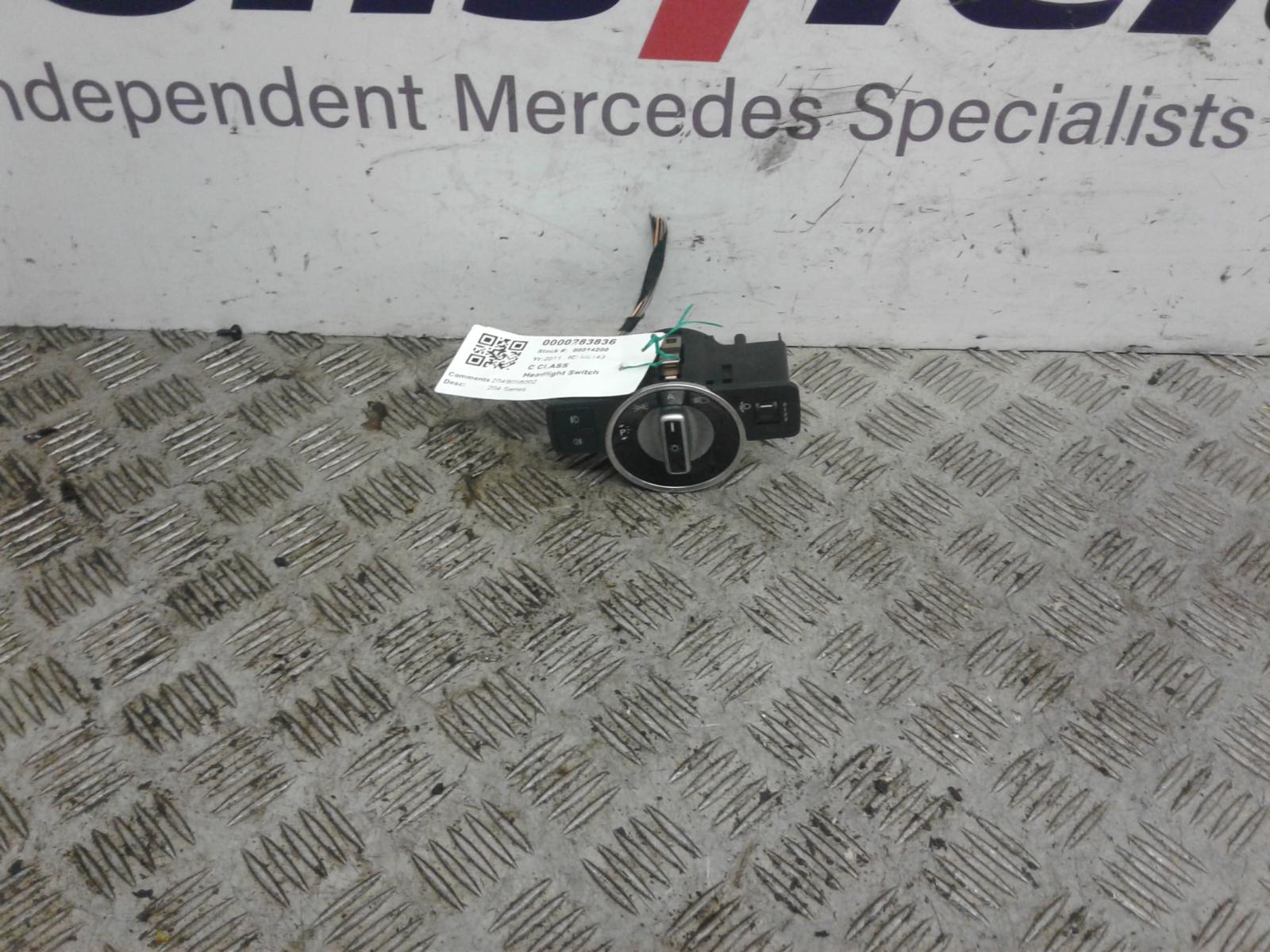 2011 Mercedes C Class Headlight Switch View Auto part Headlight Switch Mercedes C Class 2011