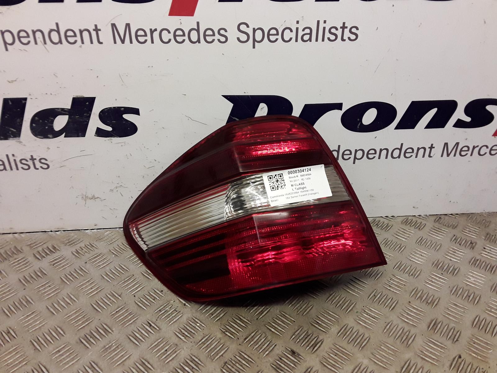 View Auto part L Taillight Mercedes M Class 2011