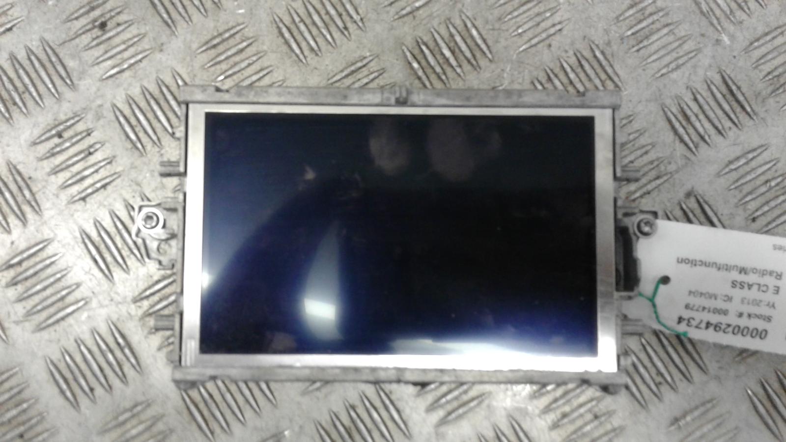 View Auto part Radio Display Mercedes E Class 2013