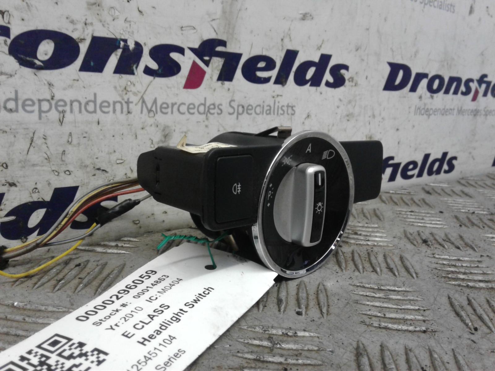 2010 Mercedes E Class Headlight Switch View Auto part Headlight Switch Mercedes E Class 2010
