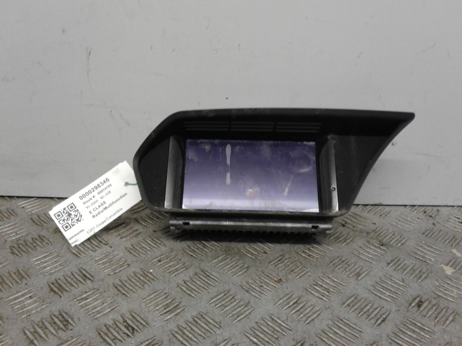 View Auto part Radio Display Mercedes E Class 2009