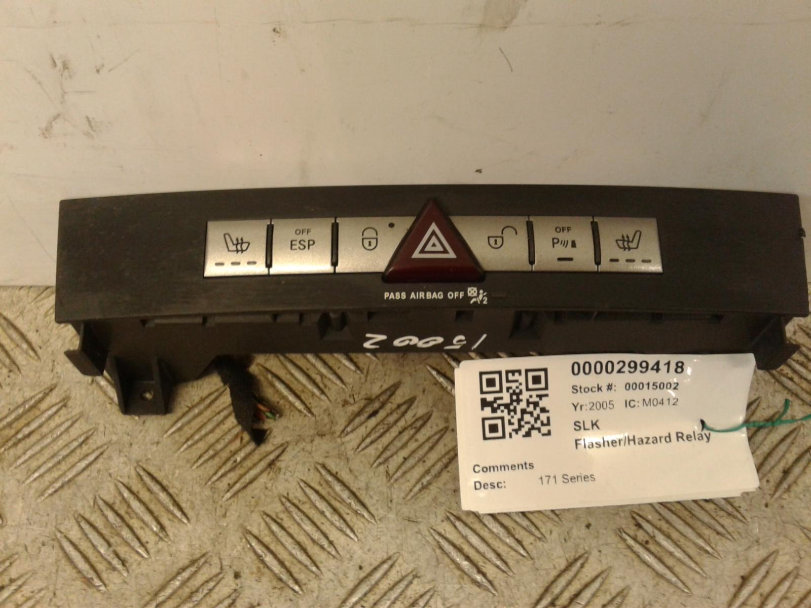 View Auto part Flasher/Hazard Relay Mercedes Slk 2005