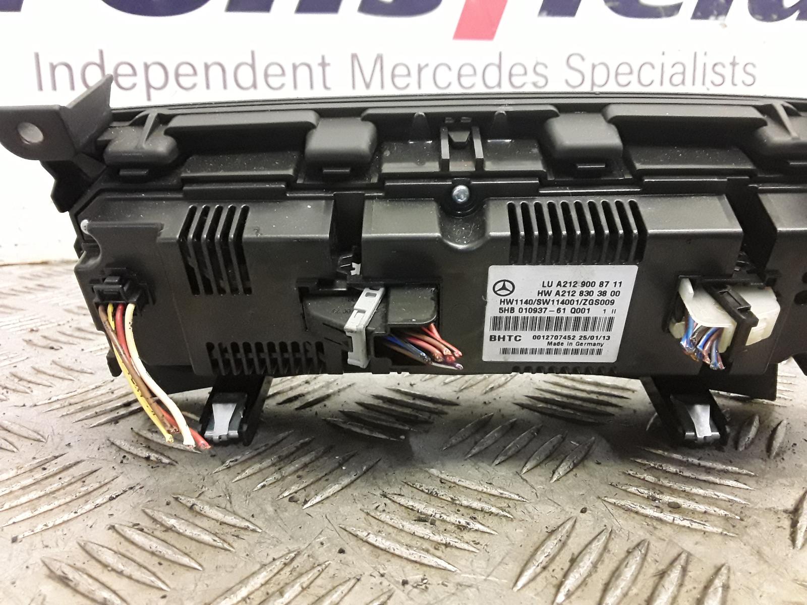 View Auto part Heater/AC Controller Mercedes E Class 2013